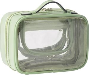 Custom Durable Reusable PVC Zipper Cosmetic Carry <b>Case</b> & <b>Makeup</b> Bag for Promotional and Retail Applications - Product Image 1