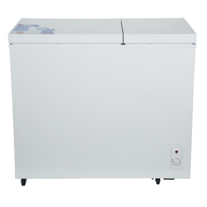 双温度390L双门隔间批发超市商用Congelador卧式冷柜 - Product Image 1