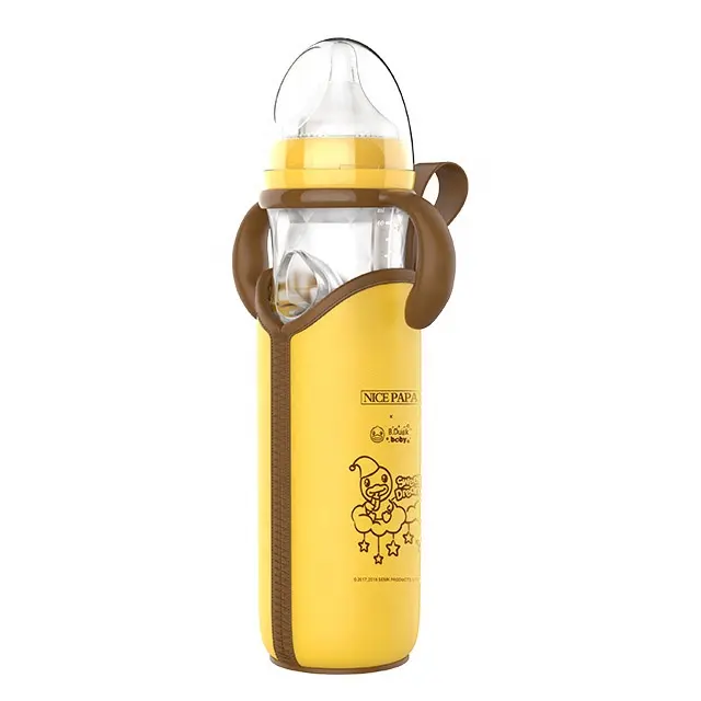 Productos de vidrio de china para recién nacidos, tendedero de alimentación, botella de leche en polvo para bebés con calentador