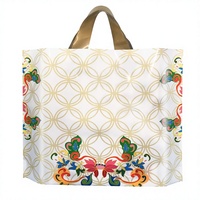 Sac de shopping de haute qualité avec poignée personnalisée, sac en polyéthylène souple avec anse, sac de shopping en plastique LDPE/HDPE pour l'emballage de vêtements