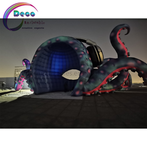 Scène de <span class=keywords><strong>poulpe</strong></span> gonflable de 10 m de large avec lumières led pour les fêtes de plage, les festivals de musique électronique - Product Image 3