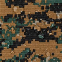 Tissu tissé 100 % polyester 1000D imprimé camouflage Cordura, enduit PU imperméable, anti-déchirure, tactique extérieur