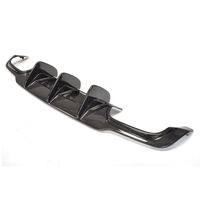 Diffuseur arrière en fibre de carbone W204 C63 Grandes ailettes pour Mercedes Benz C63 AMG Black Series 2012-2015