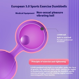 Kegel novizio femminile di riparazione del muscolo del pavimento pelvico esercizio di manubri vaginali stretti fornisce la macchina del sesso di addestramento della palla della Vagina per - Product Image 4