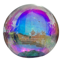 Boule publicitaire gonflable miroir, sphère publicitaire élégante pour la décoration de scène de mariage, pour les événements et la publicité commerciale