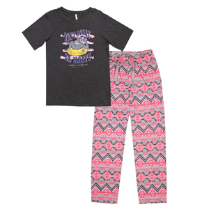 Ensemble <span class=keywords><strong>pyjama</strong></span> pour femme en tricot doux à imprimé <span class=keywords><strong>animal</strong></span> élégant, 2 pièces, haut et bas, <span class=keywords><strong>pyjama</strong></span>, fabrication en usine - Product Image 3
