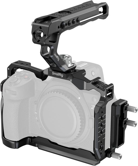 Z6 III Camera Cage Kit for Nikon Z6 III, with Top Handle and Cable Clamp, Aluminum Alloy Camera Full Cage Kit - 4520