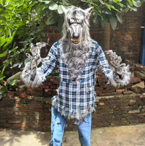 Juguete eléctrico creativo de Halloween, nueva estatuilla de hombre lobo para casa embrujada, sala de <span class=keywords><strong>Escape</strong></span> y parque de atracciones, accesorio decorativo para fiestas - Product Image 6