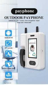 Téléphone payant <span class=keywords><strong>VoIP</strong></span> 4G à grand écran tactile <span class=keywords><strong>de</strong></span> 10 pouces pour les étudiants OEM ODM boîtier métallique école publique LTE WiFi extérieur libre-service - Product Image 3