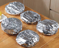 Couvre-aliments en aluminium sur mesure pour bols, couvercles de conservation jetables pour la cuisine et la restauration