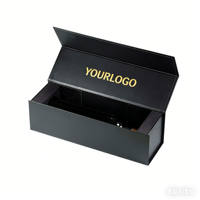 Caja para Botellas, Caja Rígida Magnética para Vino y Licores con Estampado en Dorado y UV, Empaque de Regalo Resistente