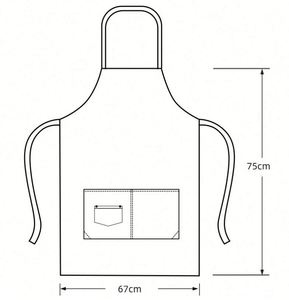 Tablier de serveur/serveuse en toile de coton avec bretelles pour femmes, idéal pour restaurant japonais, café, barista, ou comme tablier de lapin. - Product Image 2