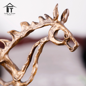 Los animales caballo escultura de mesa decoración de metal antiguo decoración para el <span class=keywords><strong>hogar</strong></span> - Product Image 4