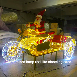 Coche Gigante de Santa Claus de 5m-50m con Luces LED y Bolas y Estrellas de Plástico, Ideal para Decoración de Plazas y Calles al Aire Libre - Product Image 3
