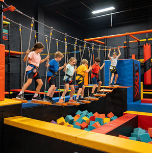 Ninja Warrior Elite: Parque de Aventuras Interior Personalizado, Circuito de Cuerdas, Atracción para Centros Comerciales, Experto en Parques Infantiles Profesionales al Aire Libre - Product Image 2