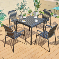 Ensemble de table basse d'extérieur en aluminium Juecheng, chaises de jardin en métal, ensemble de chaises de jardin