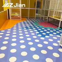 Revêtement de sol en vinyle PVC imprimé sur mesure de haute qualité, antidérapant, imperméable, sol en plastique numérique 3D pour maternelle et salle de sport