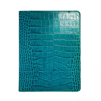 Carnet de notes A5 en similicuir crocodile, pages lignées, options multicolores, style spirale, agenda professionnel en tissu