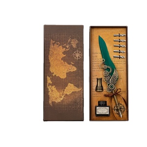 Coffret Cadeau Stylo <span class=keywords><strong>Plume</strong></span> <span class=keywords><strong>de</strong></span> Luxe IStapromo – Stylo <span class=keywords><strong>Plume</strong></span> Personnalisé <span class=keywords><strong>de</strong></span> Haute Qualité pour Écriture, Idéal pour Anniversaire et Remise <span class=keywords><strong>de</strong></span> Diplôme - Product Image 1