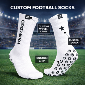<span class=keywords><strong>Chaussettes</strong></span> de football personnalisées <span class=keywords><strong>antidérapantes</strong></span> avec logo personnalisé, étiquette tissée, <span class=keywords><strong>chaussettes</strong></span> de football OEM - Product Image 1