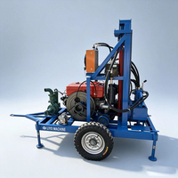 Máquina Perforadora de Pozos de Agua Móvil LY150 con Motor Diésel para Proyectos Rurales en África, Riego de Campos Agrícolas y Perforación de Pozos de Agua Potable