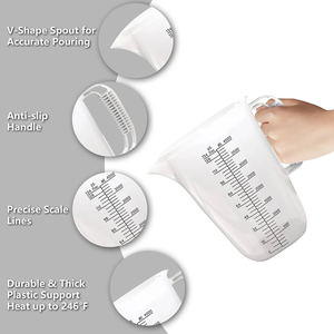 Venta al por mayor Herramienta para hornear Precio de fábrica 4L Taza medidora Apto para lavavajillas - Product Image 1