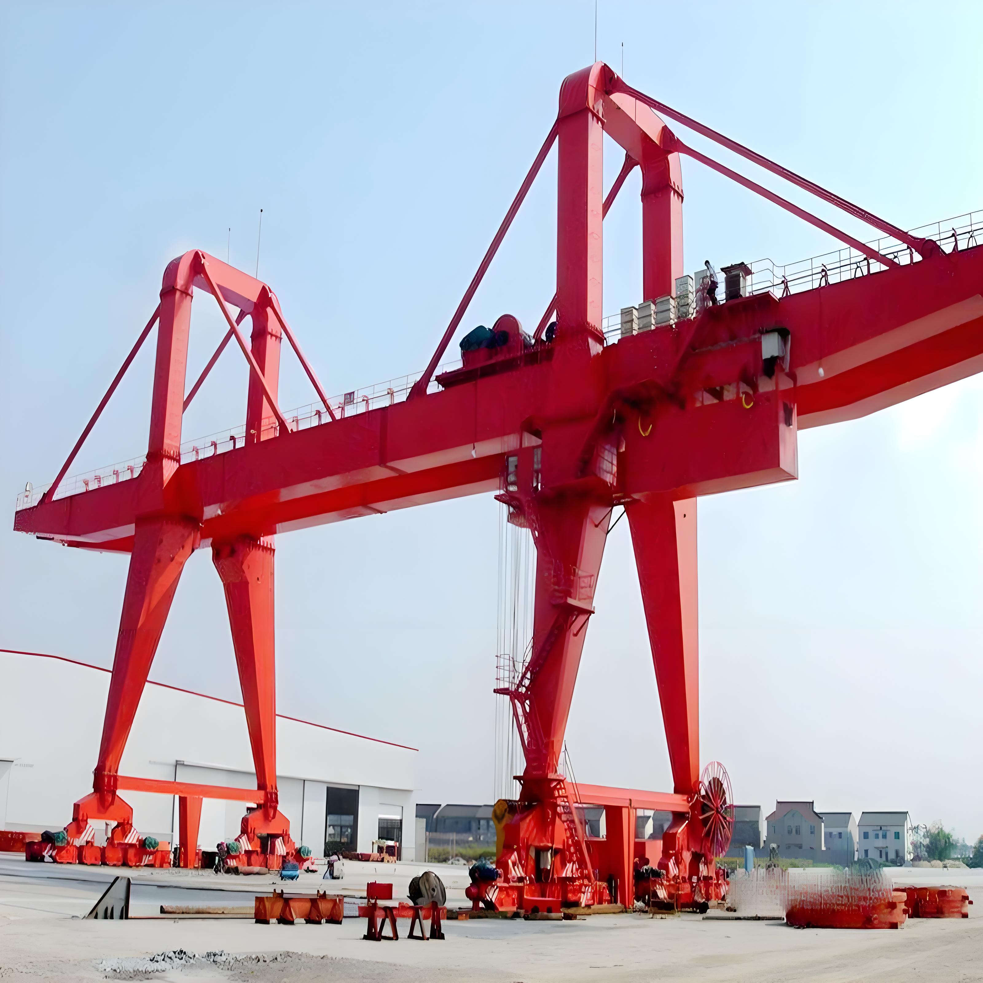 Hot Sale 100T Claw Crane Hydraulic Control Valve Overhead Crane 80T Loading 10m Featuring Motor Gearbox PLC Saudi Arabia