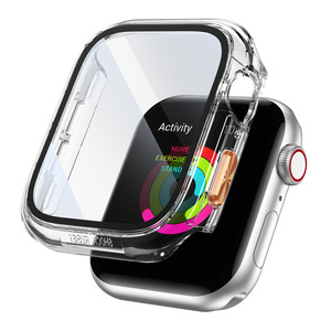 ฝาครอบ <span class=keywords><strong>PC</strong></span> แบบแข็งพร้อมเคสป้องกันหน้าจอกระจกนิรภัยสำหรับ Apple Watch Series 1-10เคสฝาครอบ38 40 41 42 44 45 46 49มม. - Product Image 5