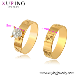 R-155 Xuping thiết kế mới 24K màu vàng thời trang Zircon Bộ Nhẫn cưới - Product Image 2