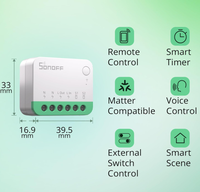 AIsmartlink SONOFF MINIR4M Matter Smart Switch, Modul Universal untuk Otomatisasi Rumah Pintar