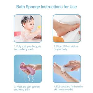Esponja exfoliante para baño, limpieza corporal, eliminación de piel muerta, masajeador, cepillo de limpieza para ducha, esponja exfoliante, esponja mágica - Product Image 5
