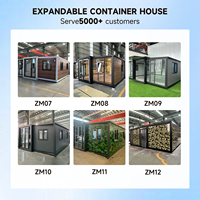 Maison conteneur préfabriquée extensible et portable de 40 pieds avec 2 à 5 chambres et salle de bain