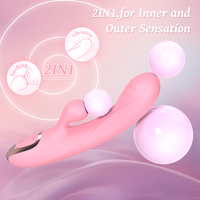 Saugender Kaninchen-Vibrator G-Punkt Klitoris-Stimulator Luftdruck-Saugfunktion Doppelmotor Dildo-Vibrator Silikon Erwachsenen-Sexspielzeug für Frauen