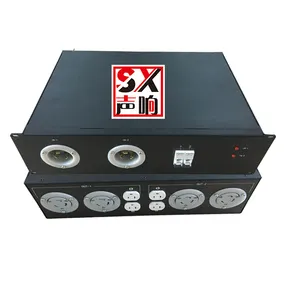 3U US L6-30 input rack split power distribution box with Edison output