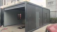 Bâtiments en acier de 20 pieds, garage en kit, panneaux sandwich préfabriqués, conteneur préfabriqué, entrepôt pliable portable