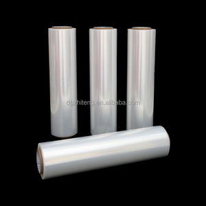 <span class=keywords><strong>Prix</strong></span> de fabrication 18 "1500ft Film plastique Rouleau d'emballage étirable Ruban adhésif Film rétractable Rouleau vierge - Product Image 4