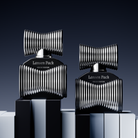 Flacon de parfum personnalisé de 50 ml, flacon de parfum en verre ambré de luxe avec bouchon unique