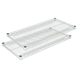Alera Industrial Silver Wire Shelving for Garages 48w X 24d 2 <b>Shelves</b> Per Carton Extra Wire <b>Shelves</b> - Product Image 2