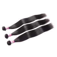 Extensiones de Cabello Humano Liso Peruano al por Mayor, 50g, Paquetes Largos y Lisos, Extensiones de Cabello 100% Humano, Pelucas
