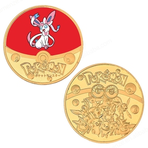 (Mayoreo) Moneda de Oro de Recuerdo de Anime Pokémon con Dibujos Animados para Niños, Regalo para Niños - Product Image 3