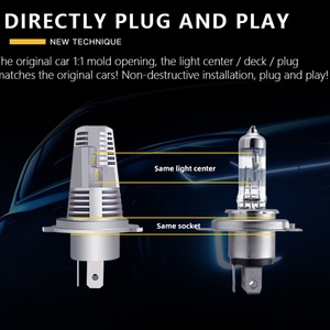 Car Original Led Headlight Bulbs for Replace Halogen Bulb Plug Play Easy Install 12v 6000k Car Motorcycle Auto Headlight - Product Image 3