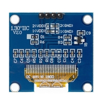 Módulo de Pantalla OLED Blanco y Azul, Chip de Control SH1106 128X64, Pantalla LCD de 1.3 Pulgadas, Comunicación IIC I2C D23