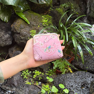 कस्टम मोनेदेरो चूस लॉक कपास क्लासिक सिक्का पर्स कार्टेरा मजार मिनी बैग - Product Image 6