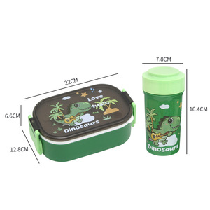 กล่องข้าวขายดี ลายการ์ตูนน่ารัก มีช่องแบ่งอาหาร กล่องอาหารกลางวันสำหรับผู้ใหญ่และเด็ก - Product Image 4