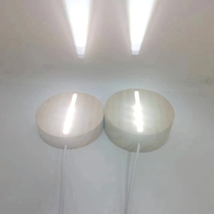 Hot Sale 3D Creative DIY Blank Acrylic Lamp <strong>Wooden</strong> LED Base Square Night Light <strong>for</strong> Bedroom Decor <strong>Wooden</strong> Boxes Wall <strong>Signs</strong> - Product Image 4