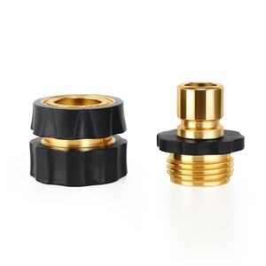 Conector de manguera de jardín de 3/4 pulgadas, de metal, plástico y aluminio, duradero, para pistola de agua de lavado de coches y accesorios de manguera de jardín - Product Image 3
