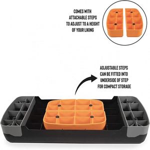 Banc de marche aérobie 2 niveaux de hauteur réglable Fitness Stepper pour les routines d'entraînement de gymnastique à domicile Yoga Gym Aérobic - Product Image 5