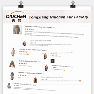 QIUCHEN <span class=keywords><strong>Abrigo</strong></span> Corto de Piel de Zorro Auténtica de Alta Calidad, Natural, para Mujer, <span class=keywords><strong>Talla</strong></span> <span class=keywords><strong>Grande</strong></span>, Color Blanco, Invierno, Casual, de Lujo, QC19096 - Product Image 5