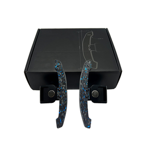BAITONG - Kit <span class=keywords><strong>Interior</strong></span> de Fibra de Carbono para Palancas de Cambio del Volante de <span class=keywords><strong>Audi</strong></span> <span class=keywords><strong>A3</strong></span> <span class=keywords><strong>8V</strong></span> - Product Image 1