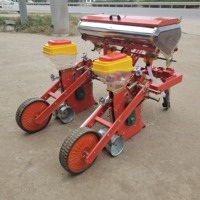 Usine Original Mini Tracteur Agricole Poussoir à Main Semoir de Maïs à 2 Rangées Plantation et Transplantation Planteur de Culture pour Usage Agricole